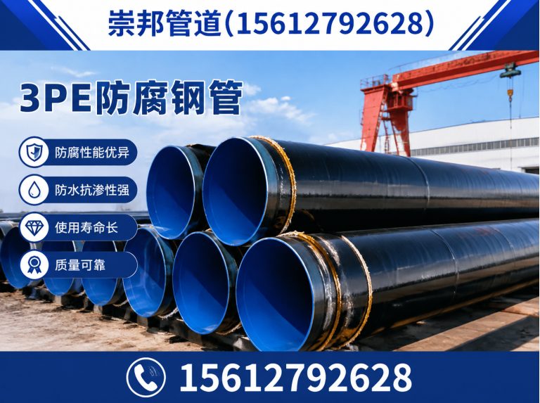 沧县3PE防腐钢管展示图